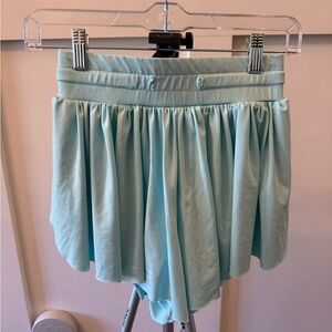 Women's Teal butterfly Shorts - missing drawstring size XS